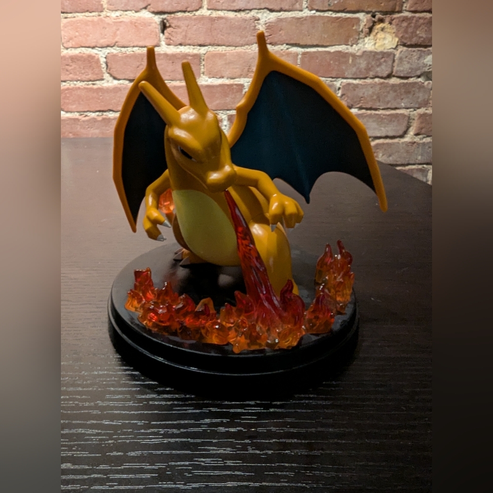 Pokemon Charizard Figurine with Flames